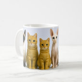 かわいい猫 コーヒーマグカップ (正面左)
