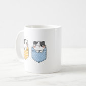 かわいい猫 コーヒーマグカップ (正面左)
