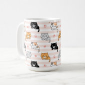かわいい猫 コーヒーマグカップ (正面左)