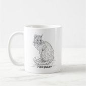 かわいい猫 コーヒーマグカップ (左)