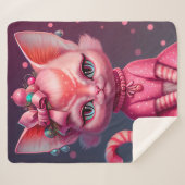 かわいい猫 シェルパブランケット (正面(横))