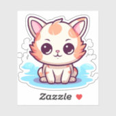 かわいい猫 シール (シート)