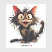 かわいい猫 シール (シート)