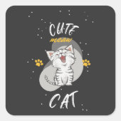 かわいい猫 スクエアシール (正面)