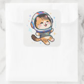 かわいい猫 スクエアシール (バッグ)