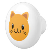 かわいい猫 セラミックノブ (右)