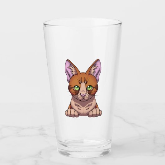 かわいい猫 タンブラーグラス (正面)
