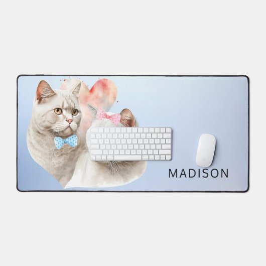 かわいい猫 デスクマット (キーボード&マウス)