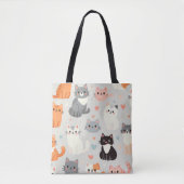 かわいい猫 トートバッグ (正面)