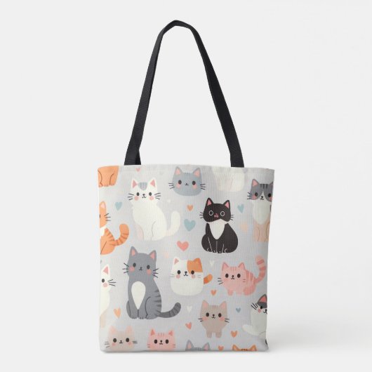かわいい猫 トートバッグ (裏面)