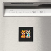 かわいい猫 ネコ 67 ドリップ メーム おもしろい 67 マグネット (インサイチュ (食洗機))