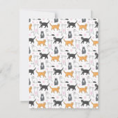 かわいい猫 ノートカード (裏面)