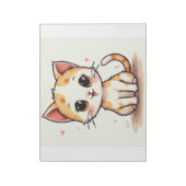 かわいい猫 ノートパッド (回転)