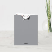 かわいい猫 ハッピーバースデー カード (裏面)