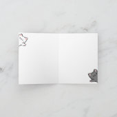 かわいい猫 ハッピーバースデー カード (内部)