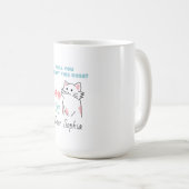 かわいい猫&バラ  コーヒーマグカップ (正面右)
