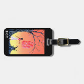 かわいい猫&バレリーナatサンセットツリー ラゲッジタグ (正面横)