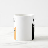 かわいい猫 パーソナライズデザイン コーヒーマグカップ (中央)