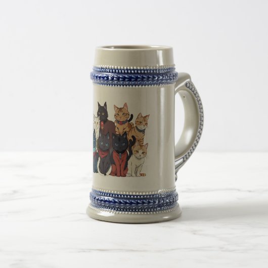 かわいい猫 ビールジョッキ (正面右)