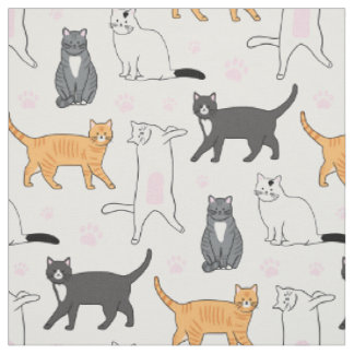 かわいい猫 ファブリック