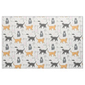 かわいい猫 ファブリック (ファットクウォーター)