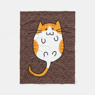 かわいい猫 フリースブランケット