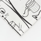 かわいい猫 フリースブランケット (角)