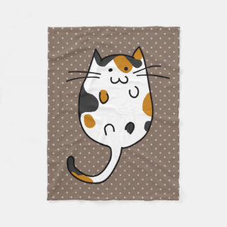 かわいい猫 フリースブランケット