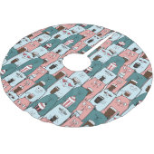 かわいい猫 ブラッシュドポリエステルツリースカート (アングル)