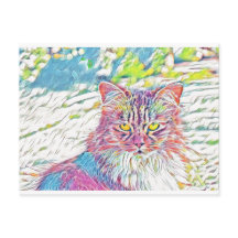かわいい猫 プレーンモデル - 誕生日やその他のどんな行事でも