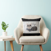 かわいい猫「ヘイ・カボチャ」ハロウィン クッション (椅子)