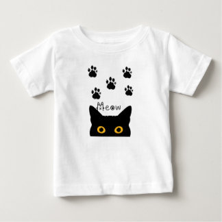 かわいい猫 ベビーTシャツ