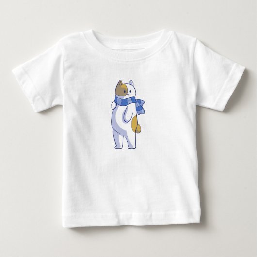 かわいい猫 ベビーTシャツ (正面)