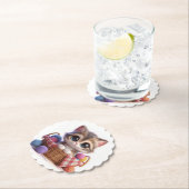 かわいい猫 ペーパーコースター (インサイチュ)