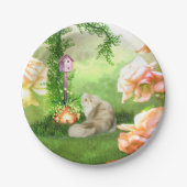 かわいい猫 ペーパープレート (正面)