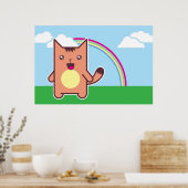 かわいい猫 ポスター (キッチン)