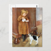 かわいい猫 ポストカード (正面/裏面)