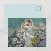かわいい猫 ポストカード (正面/裏面)