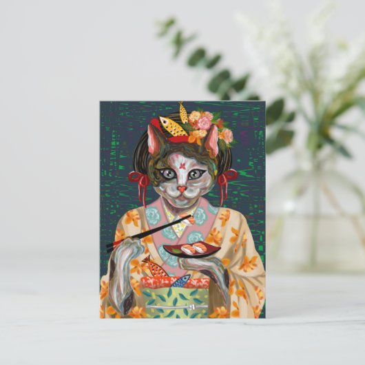 かわいい猫 ポストカード (スタンド正面)