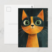 かわいい猫 ポストカード (正面/裏面)