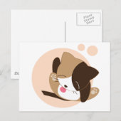 かわいい猫 ポストカード (正面/裏面)