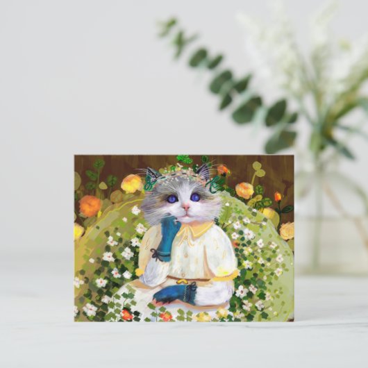 かわいい猫 ポストカード (スタンド正面)