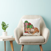 かわいい猫、マウスおよびクリスマスプレゼント クッション (椅子)