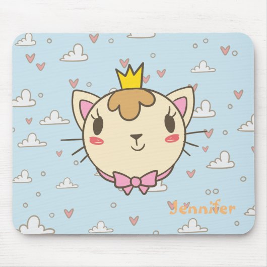 かわいい猫 マウスパッド (正面)