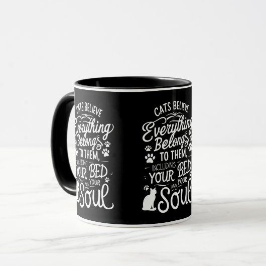 かわいい猫 マグカップ (正面左)