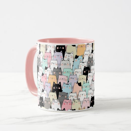 かわいい猫 マグカップ (正面左)