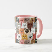 かわいい猫 マグカップ (正面右)