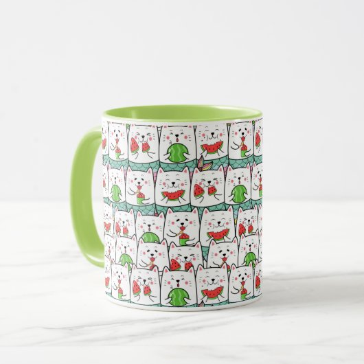 かわいい猫 マグカップ (正面左)