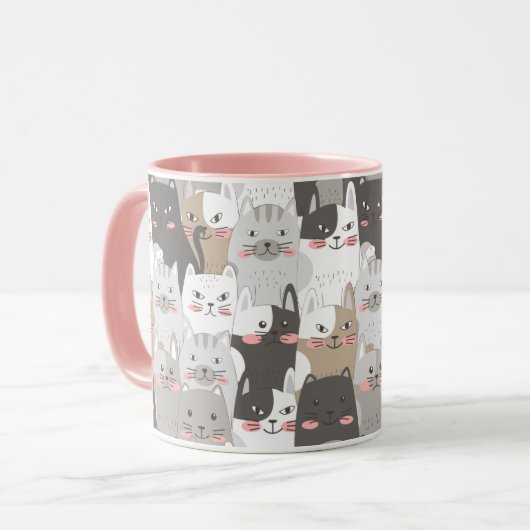 かわいい猫 マグカップ (正面左)