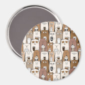 かわいい猫 マグネット (正面/裏面)